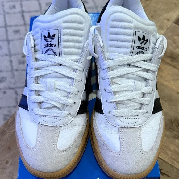 Adidas Samba XLG J White and Black Sneakers - Picture 2 of 5